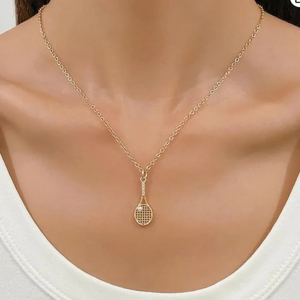 Tennis Racket Necklace - Picture 6 of 6